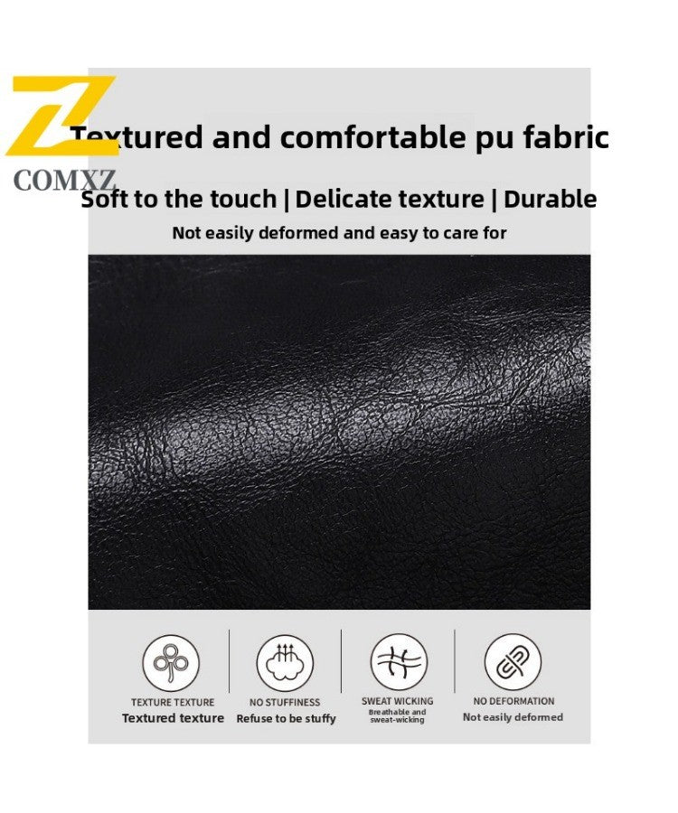 New Mid-length Men's Leather Jacket Spring and Autumn Fashion Functional Lapel PU Jacket Retro Men's Motorcycle Leather Jacket