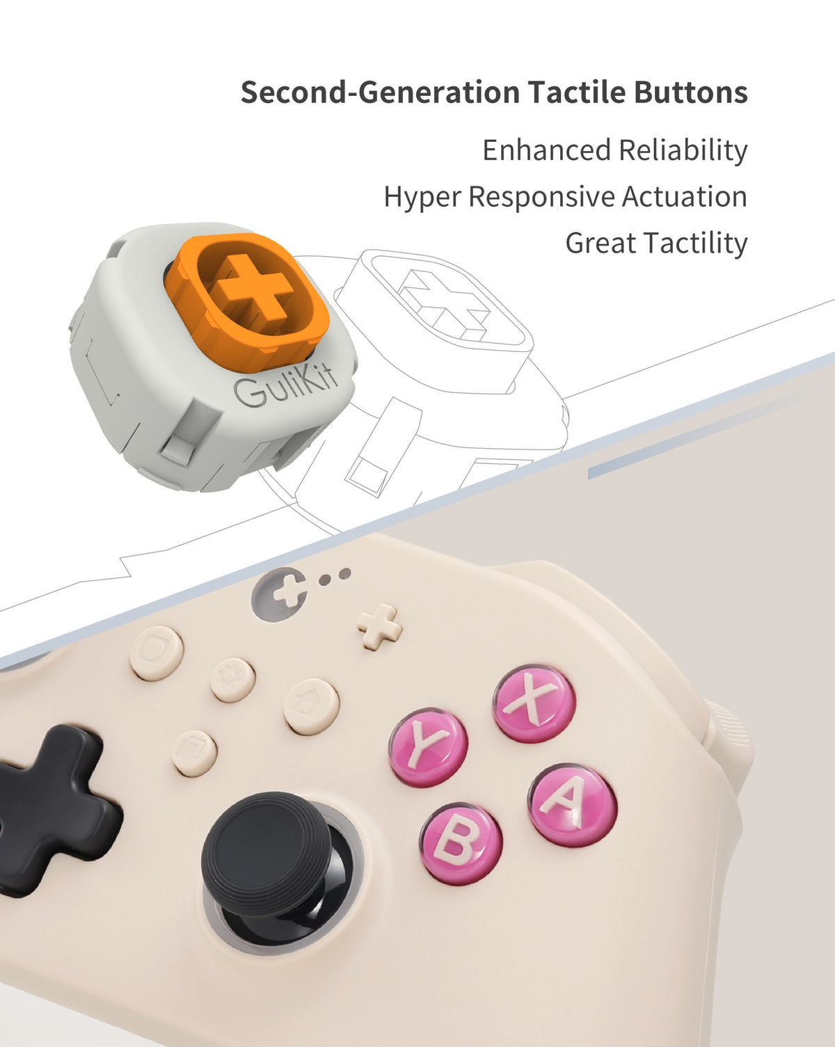 GuliKit KingKong 3 Pro Game Controller?KK33 NS38 Gamepad with Hall Effect Joysticks for PC Windows Nintendo Switch Android iOS