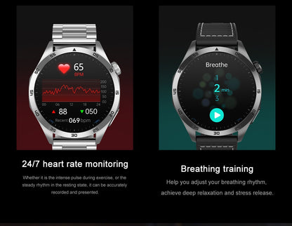 2025New Micro Physical Examination Blood Lipids Uric Acid Blood Pressure Smart Watch ECG+PPG Clock Bluetooth Call Smartwatch Men