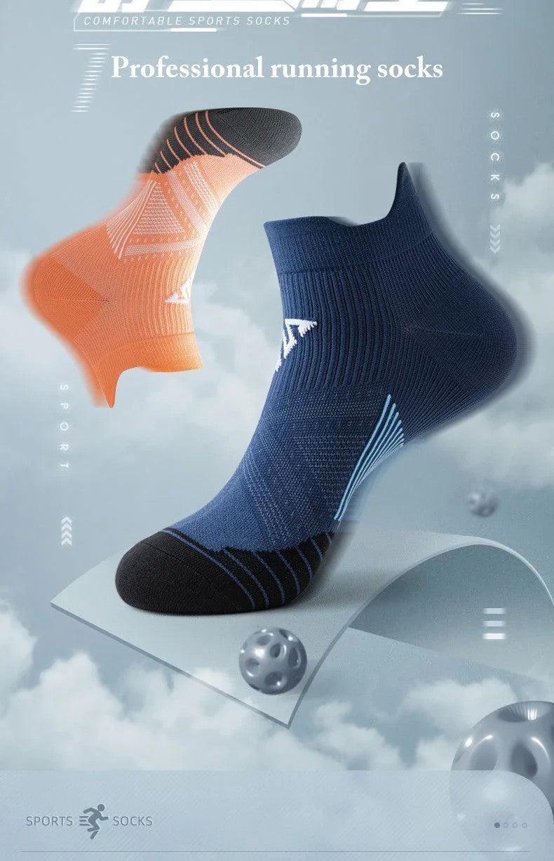 4pairs/Lot Woman Men's Socks Compression Breathable Basketball Sports Cycling Running Towel Socks High Elastic Tube Socks