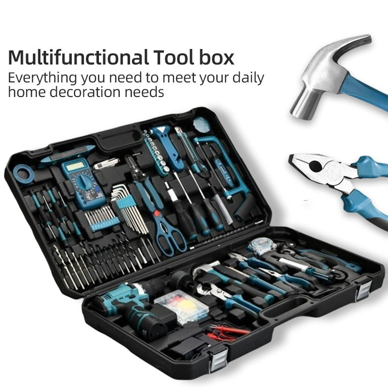 Conjuntos de Ferramentas Elétricas de Furadeira de Alta Potência Ferramentas Automotivas Ferramentas de Combinação Multifuncionais para Reparo Kit Caixa de Ferramentas para Reparo Automotivo