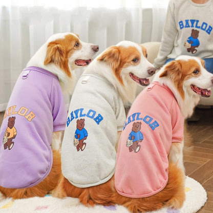 Moletons para Cães Grandes Outono Inverno Roupas de Luxo para Cães Casaco Quente para Animais de Estimação Jaqueta para Cães Grandes Roupas Esportivas ao Ar Livre Moletom para Cães