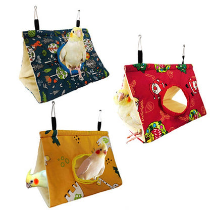 Cama de Rede de Pássaros Quente para Papagaio, Rede Suspensa, Cabana de Veludo, Caverna de Tentilhões, Gaiola, Esconderijo de Pássaros de Pelúcia, Cama de Dormir, Baloiço