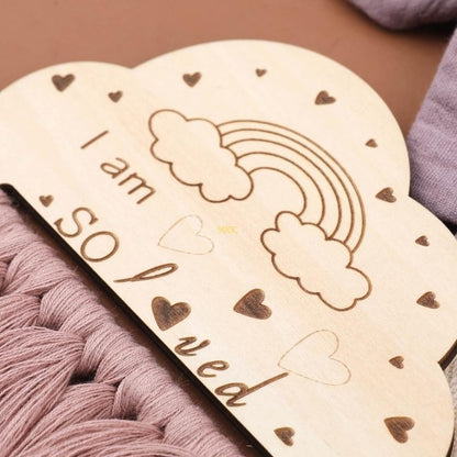 5Pcs Baby Soothing Doll Toy Burp Cloth Pacifier Chain and Teether with Tassels Board for Comfortable Teeth Care