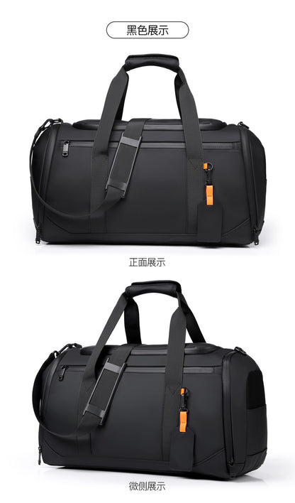 Customized High-end Men's Gym Bag Logo Fitness Bag Sports Bag Dry And Wet Travel Handbag Business Handbag Printed Name
