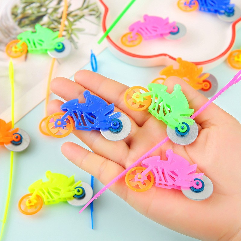 10/20/30Pcs Mini Hand Pull Bicycle Gear Car Toys Stress Relief Sensory Toys Kids Birthday Party Favors Favorite Pinata Filler