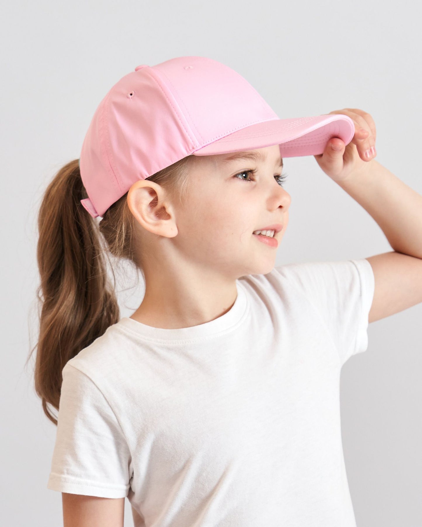Fashion Kids Baseball Cap For Girls Boys Sun Hat Hollow Back Ponytail Caps Children Snapback Hip Hop Hats Adjustable Bones Caps