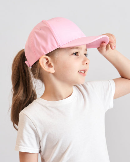 Fashion Kids Baseball Cap For Girls Boys Sun Hat Hollow Back Ponytail Caps Children Snapback Hip Hop Hats Adjustable Bones Caps