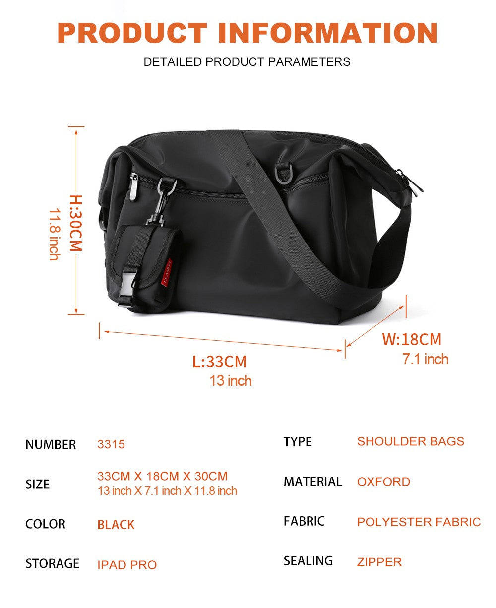 MOYYI INS Korean Style Men Messenger Bags Women Travel Casual Large Hobo Bag Waterproof Nylon Laptop Crossbody Shoulder Bag