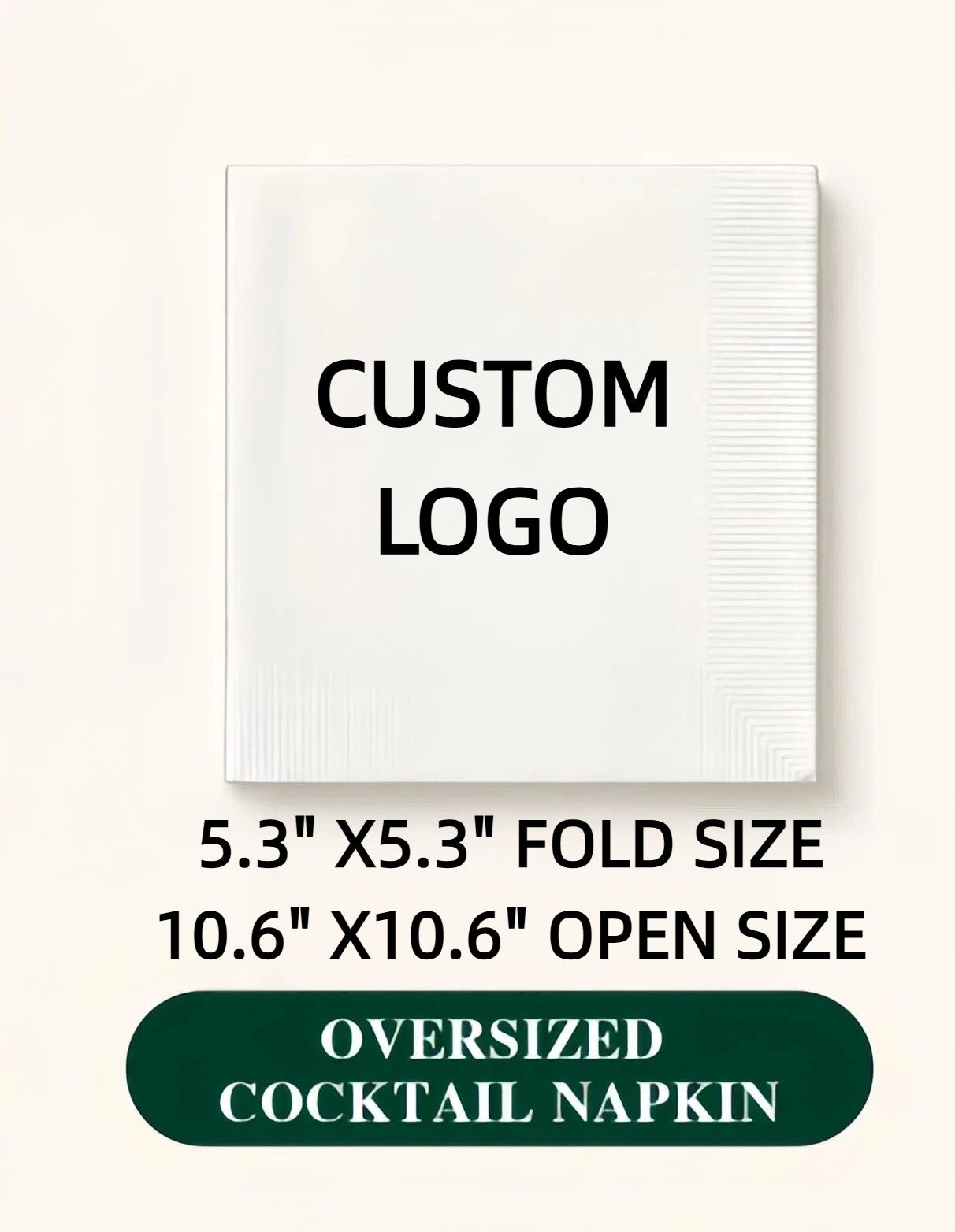 Hallowmas Custom Napkins Logo Personalized Photo Text Cocktail 3-Ply Paper Napkins for Wedding Bar Baby Shower Birthday Party