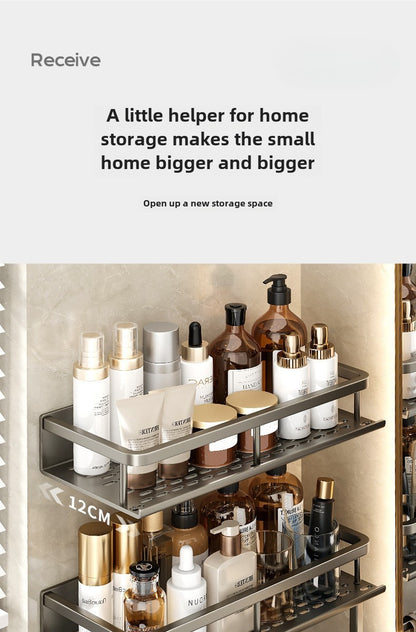 Toilet storage rack, non perforated washbasin, light luxury bathroom, wall mounted toilet, toilet wall storage rack