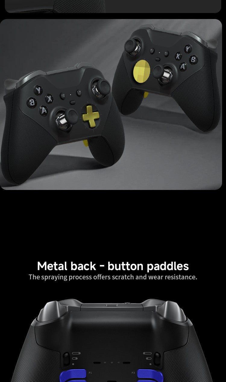 14-in-1 for Xbox One Elite Series 2 Controller Accessory Kit Metal D-Keys Trigger Paddles Repair Kit Gamepad Thumbstick Grip