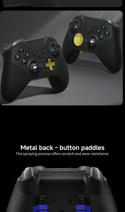 14-in-1 for Xbox One Elite Series 2 Controller Accessory Kit Metal D-Keys Trigger Paddles Repair Kit Gamepad Thumbstick Grip