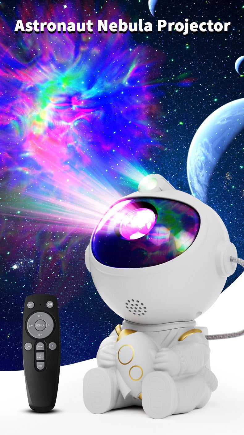 LED Astronaut Projector Night Light Nebula Sky Ceiling Galaxy Star Lights Bedroom Home Party Decorative Children Kids Gift