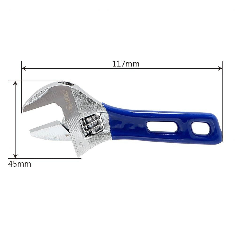 Chave Inglesa Ajustável de 24mm Aço Inoxidável Chave Universal Mini Chave de Porca Ferramentas Manuais para Uso Profissional e DIY