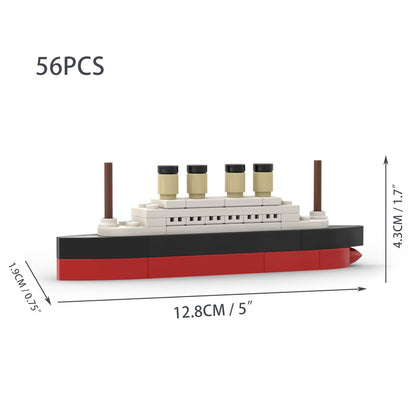 Titanic Parte ao Meio RMS Cruzeiro Naufragado Blocos de Montar Moc Navio Barco Modelo Plástico 3D DIY Barco a Vapor Presentes Brinquedos Infantis Filme da Cidade