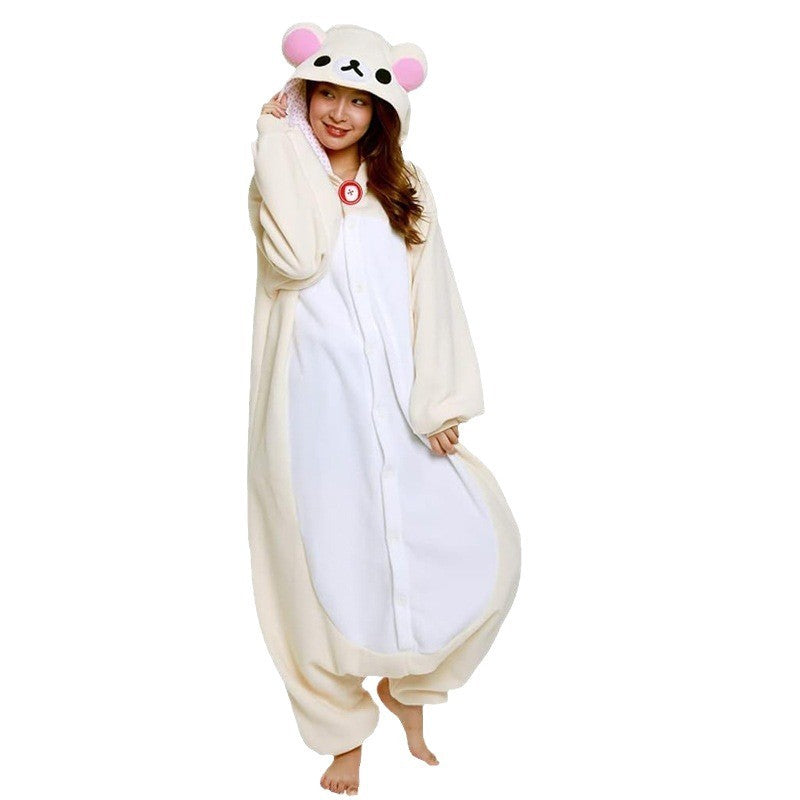 Japanese Cute Cartoon Characters Relaxed Bear Pajamas Bear Sister Adult Anime Jumpsuit Pajamas Kawaii Anime Peripheral Pajamas