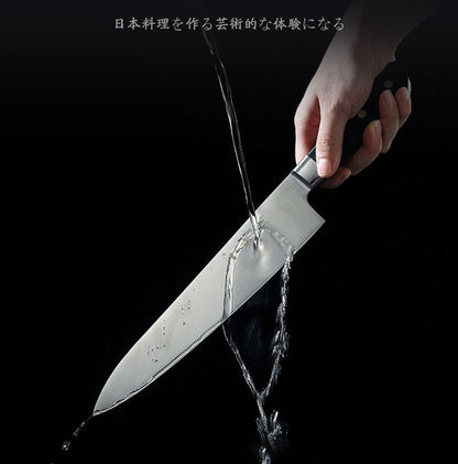 Facas de Cozinha Japonesas de Aço Inoxidável 6Cr16MoV Afiadas Cutelo Carne Gyutou Faca de Peixe Cabo POM