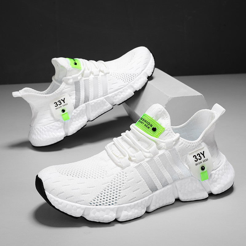 Sapatos Masculinos de Malha Respirável Modernos Leves para Caminhada Tamanhos Grandes Tênis Masculino de Tênis Tênis de Corrida ao Ar Livre Fitness 2024