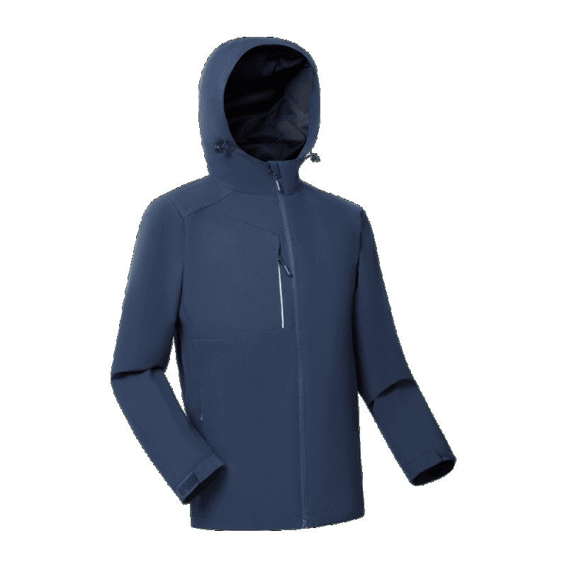 Casual jacket hooded jacket cardigan custom printable embroidered logo men's and women's outdoor windbreakers workwear