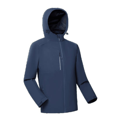 Casual jacket hooded jacket cardigan custom printable embroidered logo men's and women's outdoor windbreakers workwear