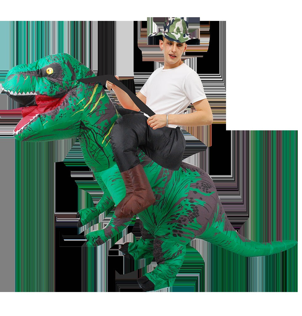 T-REX Monster Inflatable Costume Blow Up Cosplay Dinosaur Clothing Carnival Halloween Christma Dress For Man Woman Party Show
