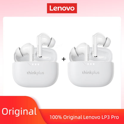 Fone de ouvido Lenovo original 2025, sem fio Bluetooth 5.3, fones de ouvido estéreo HiFi com cancelamento de ruído, fones de ouvido esportivos com controle de toque, novo presente