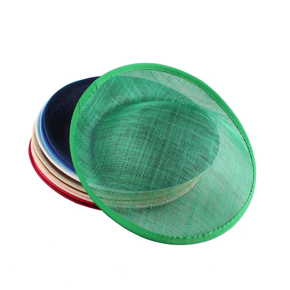 Base de casamento em sinamay de 25 cm, elegante fascinator de casamento para mulheres, acessórios de cabelo DIY, touca de noiva para chapéu de festa