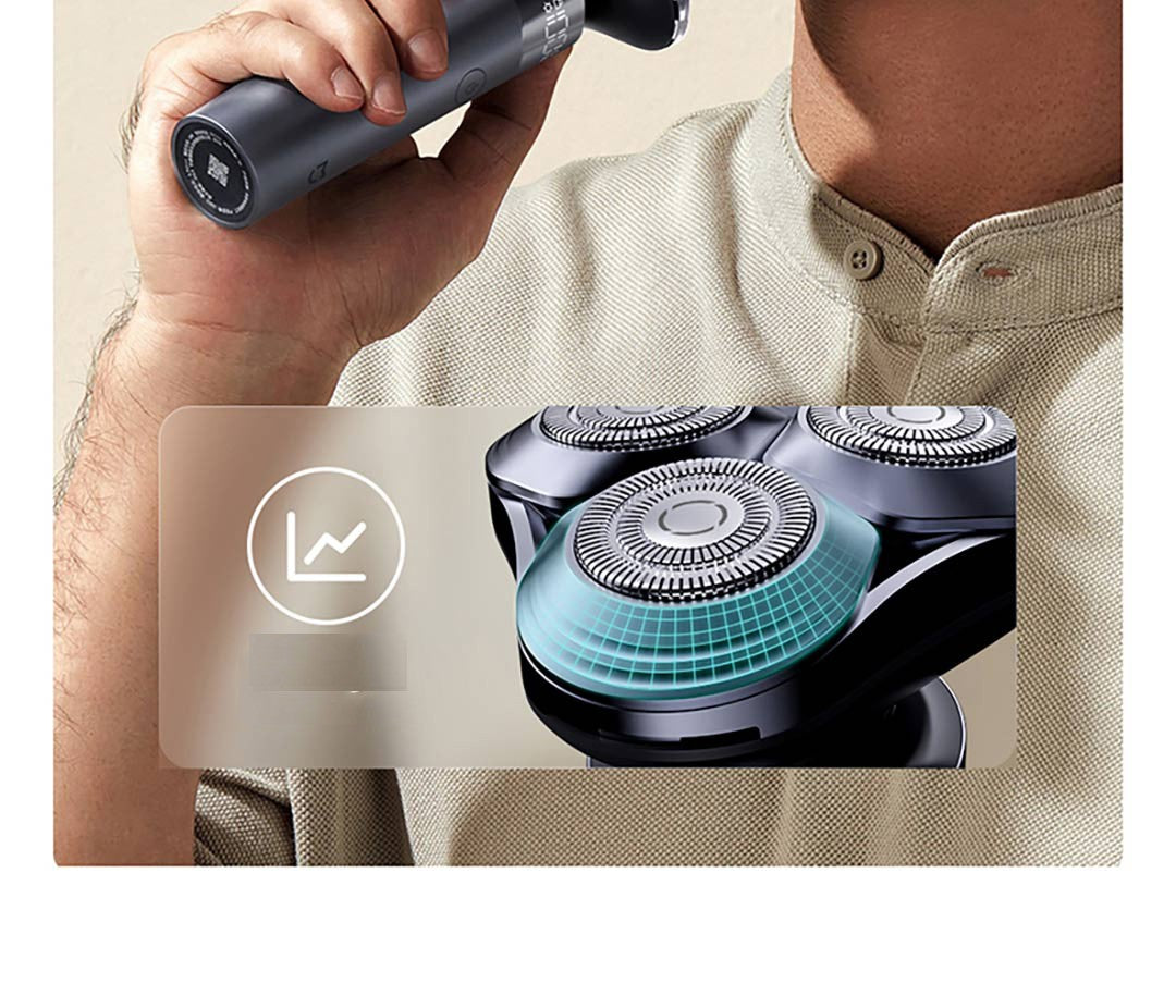 Mijia Electric Shaver S302 LED Digital Display IPX7 Waterproof 800mAh Tpye-C Rechargeable Razor Shaver for Men