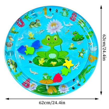 Tapete Aquático Inflável Infantil de PVC para Bebês, Almofada para o Tempo de Barriga, Almofada de Água para Crianças, Brinquedos de Atividade de Desenvolvimento para a Educação Precoce