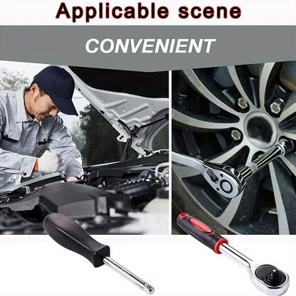 Kit de reparo automotivo avançado, caixa de ferramentas verde, conjunto de catracas profissional de 46 peças, conjunto de ferramentas profissionais, itens essenciais para manutenção de carros