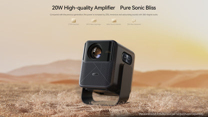 Wanbo Mozart 1 Pro 2025 4K 1200 Ansi Projector Google TV  1080P HDR10 MEMC HDMI 2.0 Sealed Beam Proyector Dual Wifi  20W Speaker