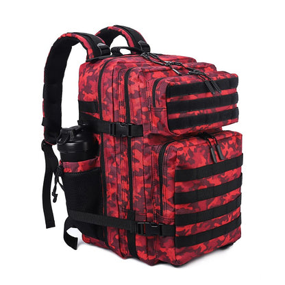 LHI Mochila Tática 45L/35L/25L para Homens e Mulheres, À Prova D'Água, Bolsa de Ginástica para Atletas, Mochila de Viagem para Caminhada ao Ar Livre com Porta-Garrafas
