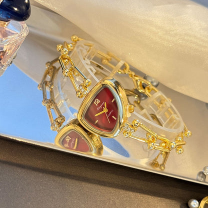 Ladies' Fashionable Trendy U-Shaped Quartz Watch with New Polygonal Alloy Case Must-Have Accessory for Trendy Outfits