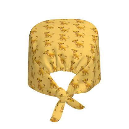 Boné cirúrgico personalizado O Rei Leão, divertido, para homens e mulheres, chapéu de esfoliação, gorro de enfermeira para dentista