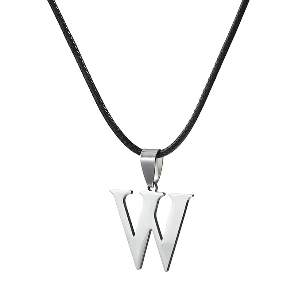 Novo Colar Inicial de A-Z Alfabeto em Aço Inoxidável 26 Letras Inglesas Colar Para Homens Mulheres Presentes de Joias Personalizadas