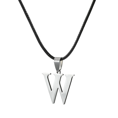 Novo Colar Inicial de A-Z Alfabeto em Aço Inoxidável 26 Letras Inglesas Colar Para Homens Mulheres Presentes de Joias Personalizadas