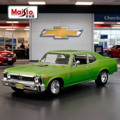 Maisto 1:24 Chevrolet Nova SS 1970 Carro de Liga Leve Diecasts e Veículos de Brinquedo Modelo de Carro em Miniatura Para Crianças