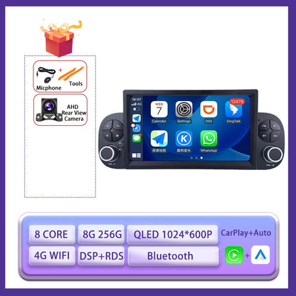 7" 4G Para FIAT Panda 2013 2014 - 2020 Carro Carplay Auto Android Rádio Navegação GPS Multimídia Player de Vídeo 4G WIFI DSP