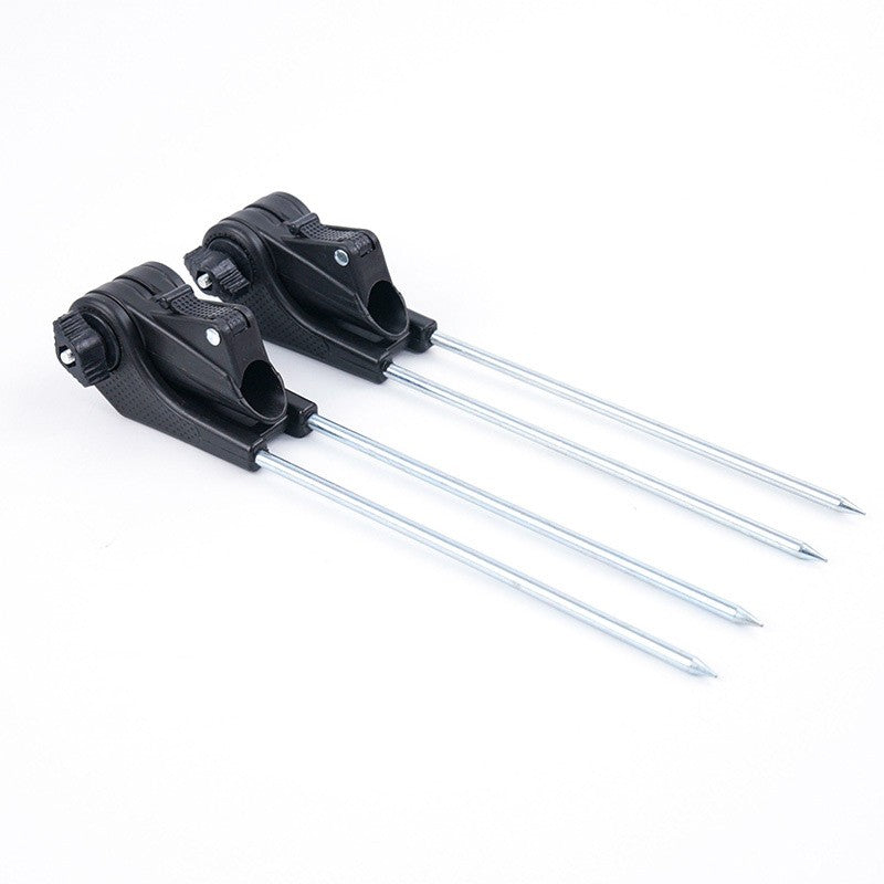 1.7M/2.1M/2.4M Novo Suporte de Vara de Pesca Telescópico de Aço Inoxidável Engrossado, Suporte de Vara de Pesca Dupla Finalidade, Suporte para Vara de Pesca