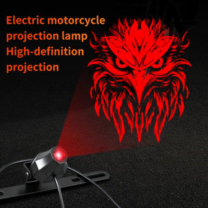 Luz de projeção de motocicleta e veículo elétrico olho de diabo LED de alta definição luz de placa anti-colisão traseira mod