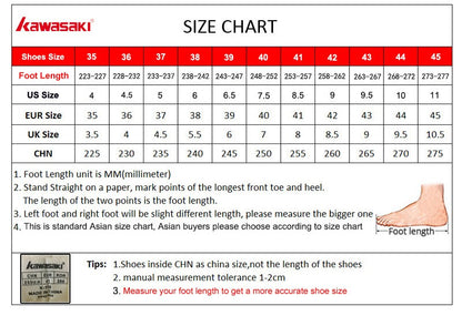 Kawasaki K-065D New Color Badminton shoes Man Women Anti-torsional Cushioning Men's Tennis Shoes For Training