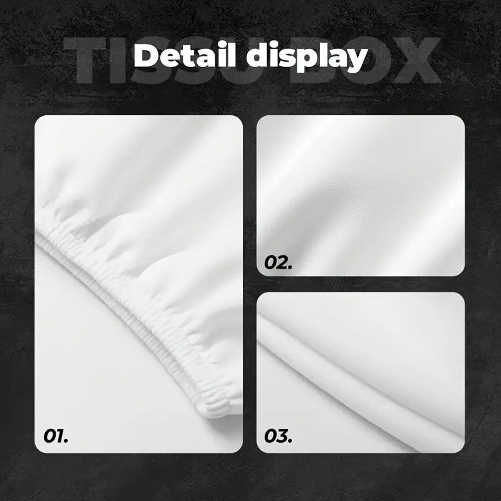 2PCS Black Fluorescent Eye Car Head Pillowcase, Double-sided Printed Car Interior Personalized Decoration Car Pillowcase