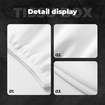 2PCS Black Fluorescent Eye Car Head Pillowcase, Double-sided Printed Car Interior Personalized Decoration Car Pillowcase