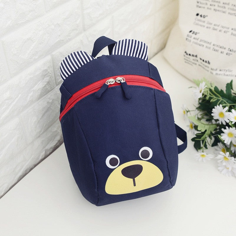 Urso 1-3 Anos Mochila Escolar Anti-perda Porquinho Desenho Animado Meninos e Meninas Creche Ensino Fundamental e Médio