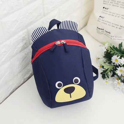 Urso 1-3 Anos Mochila Escolar Anti-perda Porquinho Desenho Animado Meninos e Meninas Creche Ensino Fundamental e Médio
