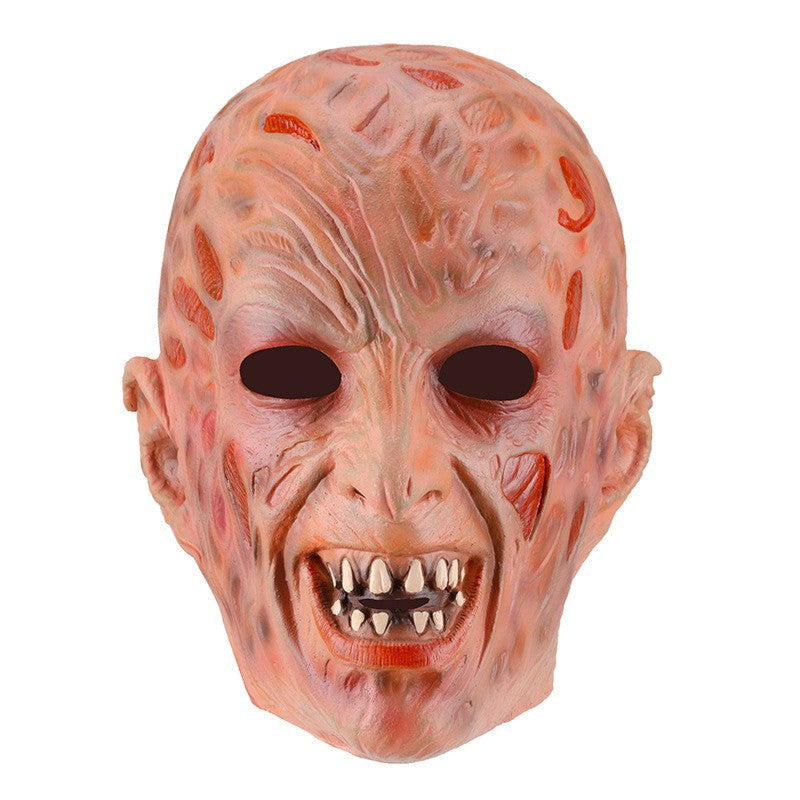 Freddy Cosplay Costume Adult Sweater Red Striped Knitting Top Coat Hat Fnaf Mask Halloween Carnival Party Costume for Men