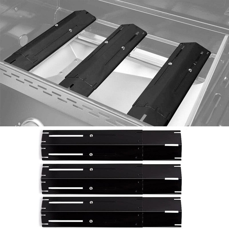 Universal Heat Plates Tent Shield Grill Parts Stainless Steel Adjustable Burner Cover Flame Tamer for Nexgrill Parts Charbroil