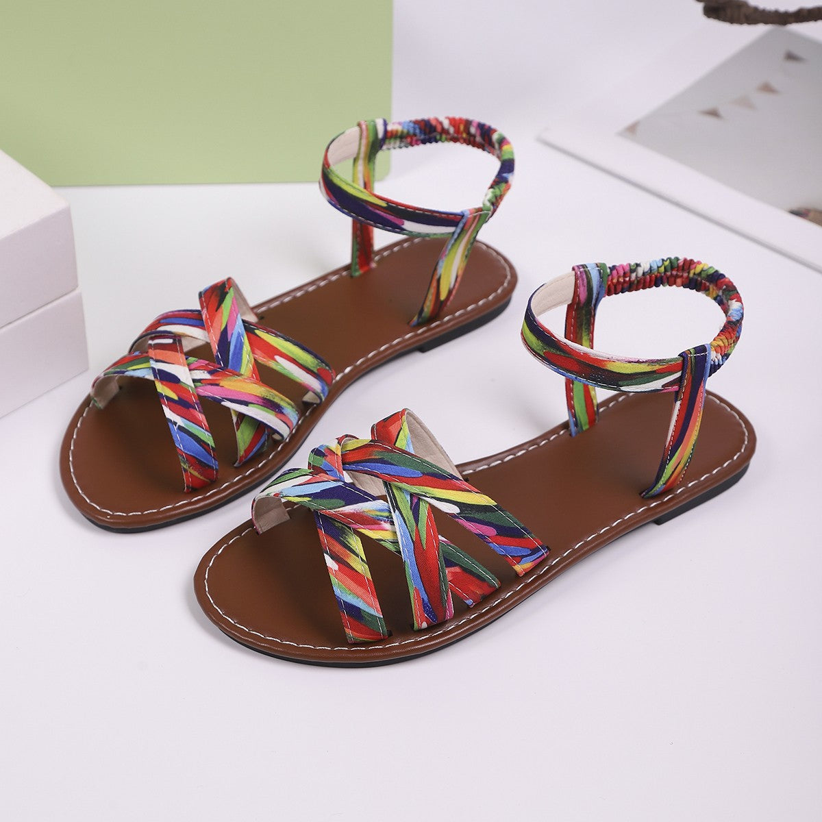 Summer Braided Woman Sandals Party Shoes Ladies Outdoor Sandals for Women Casual Shoe Soft Sandal Rubber Female Footwear