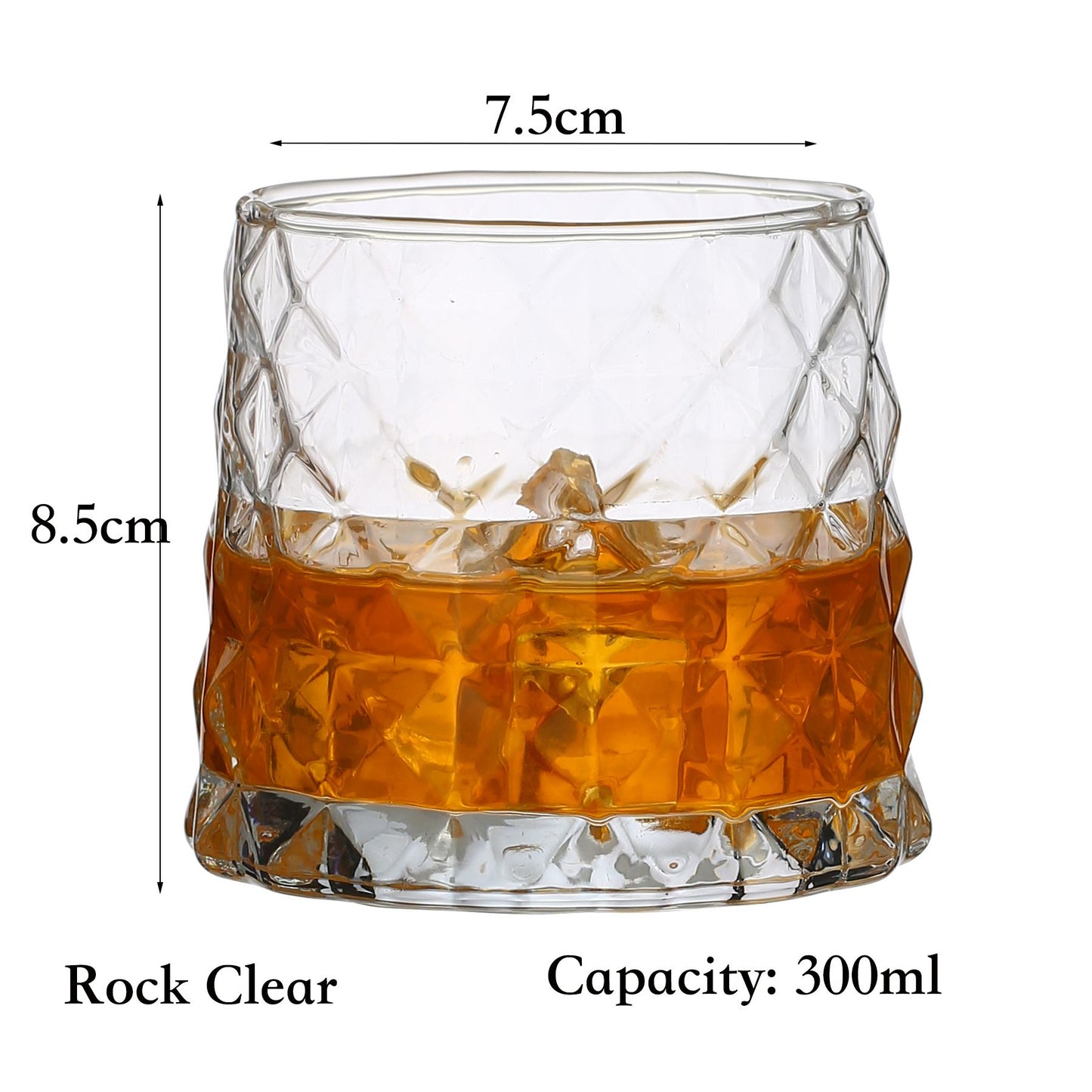 1 Copo de Uísque, Copos Tumbler para Whisky On the Rocks, Vidraria para Coquetéis, Scotch, Bourbon, Gin, Vodca, Conhaque